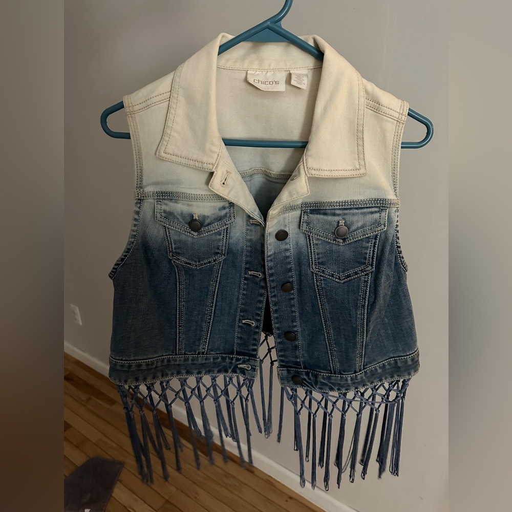 Chicos size 1 jean vest